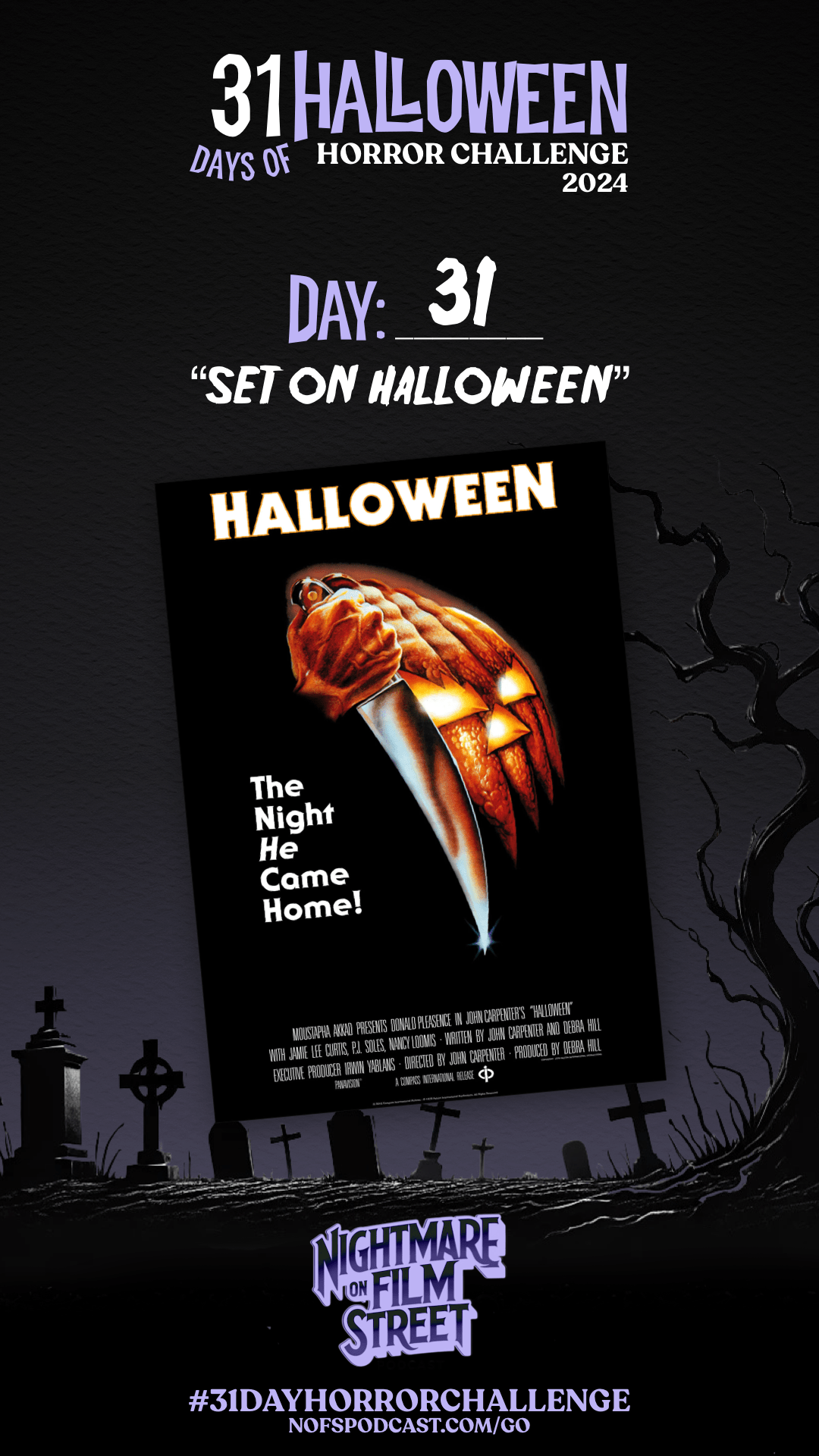 Join the Ultimate Halloween Movie Marathon with the #31DayHorrorChallenge from Nightmare on Film Street 2024